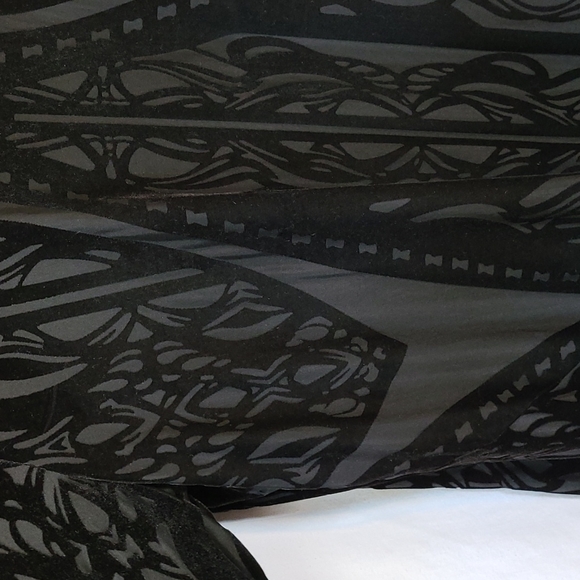 Black Velvet Pattern Top, 3X, Style & Company - Picture 5 of 13